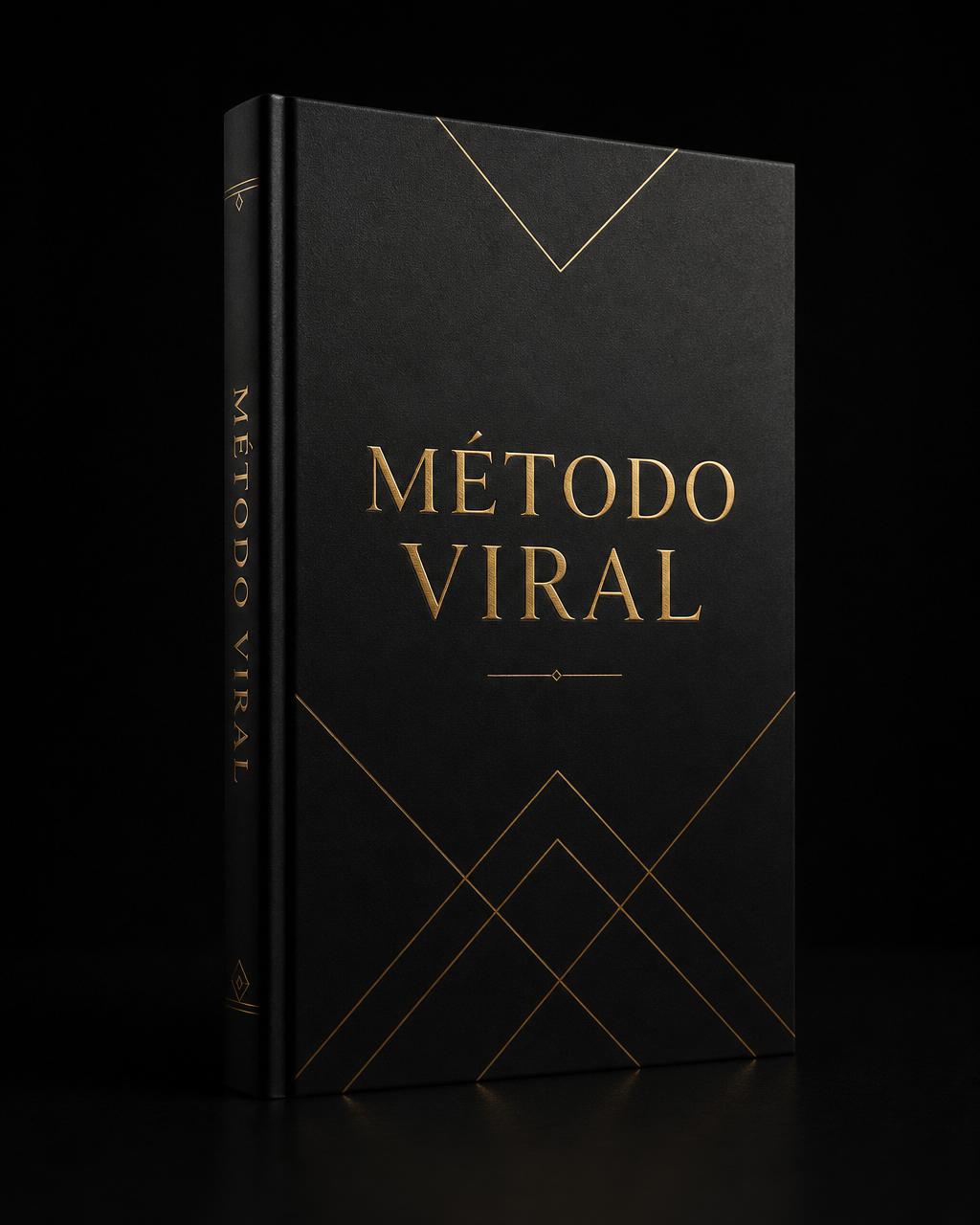 Capa do livro Método VIRAL em edição premium preta e dourada